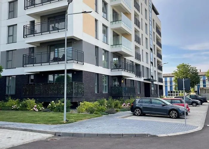 Cozy Cityscape Green, Modern Designer Apartman Brassó